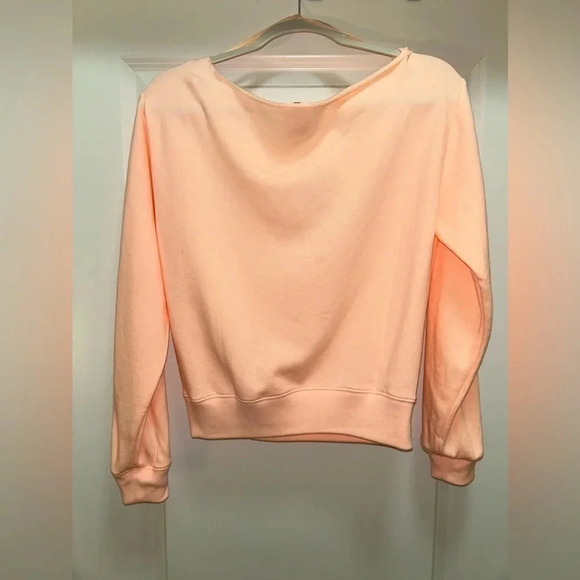 Victoria Secret Pink NWOT Peach Off The Shoulder Sweater. Size small - Picture 5 of 5
